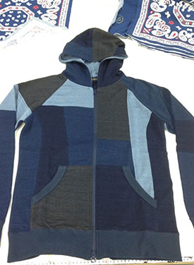 パッチワークパーカー